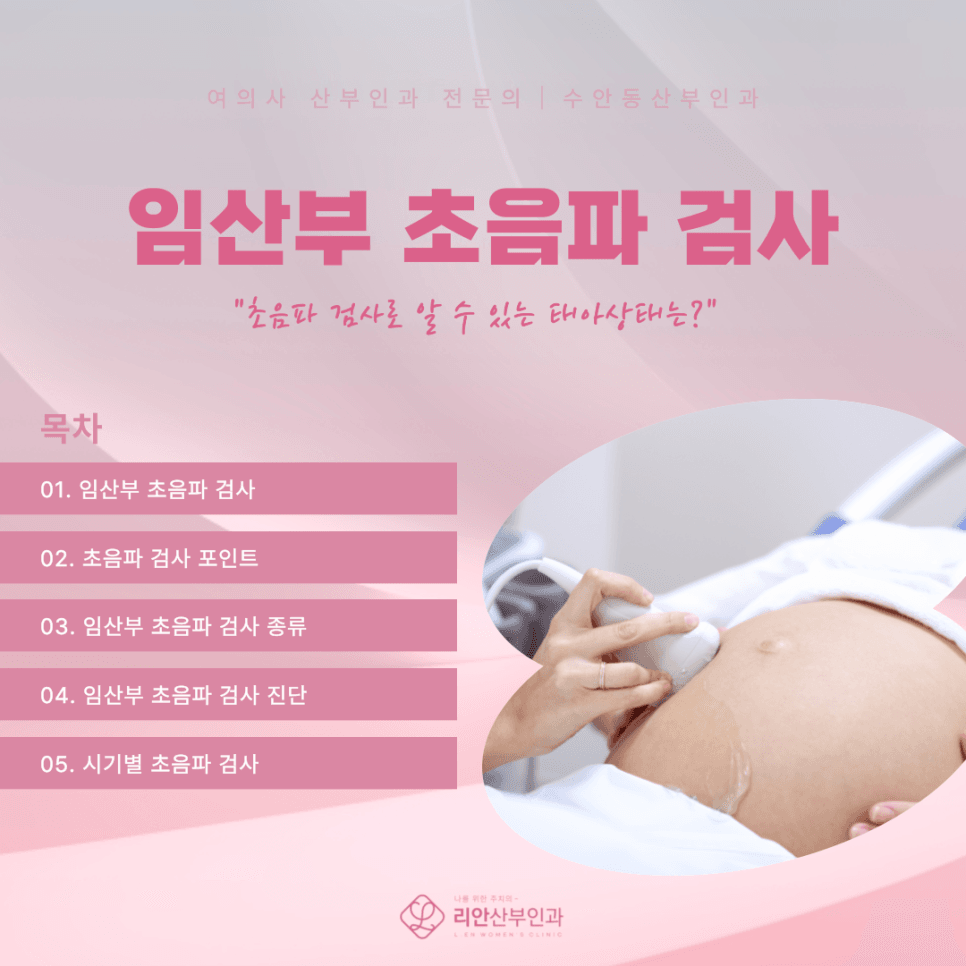 동래구산부인과 주수별 태아검사 시기와 4단계
