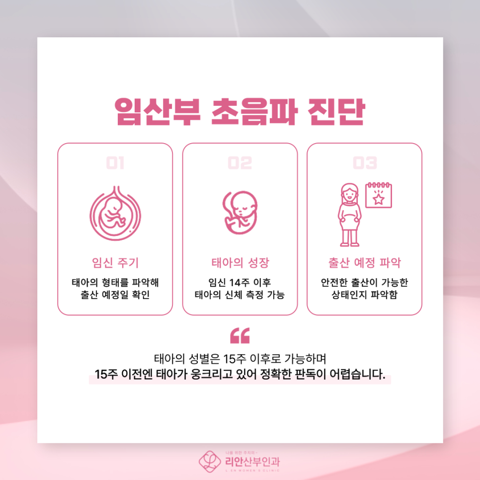 리안산부인과 주기별 정기검진 안내 이미지
